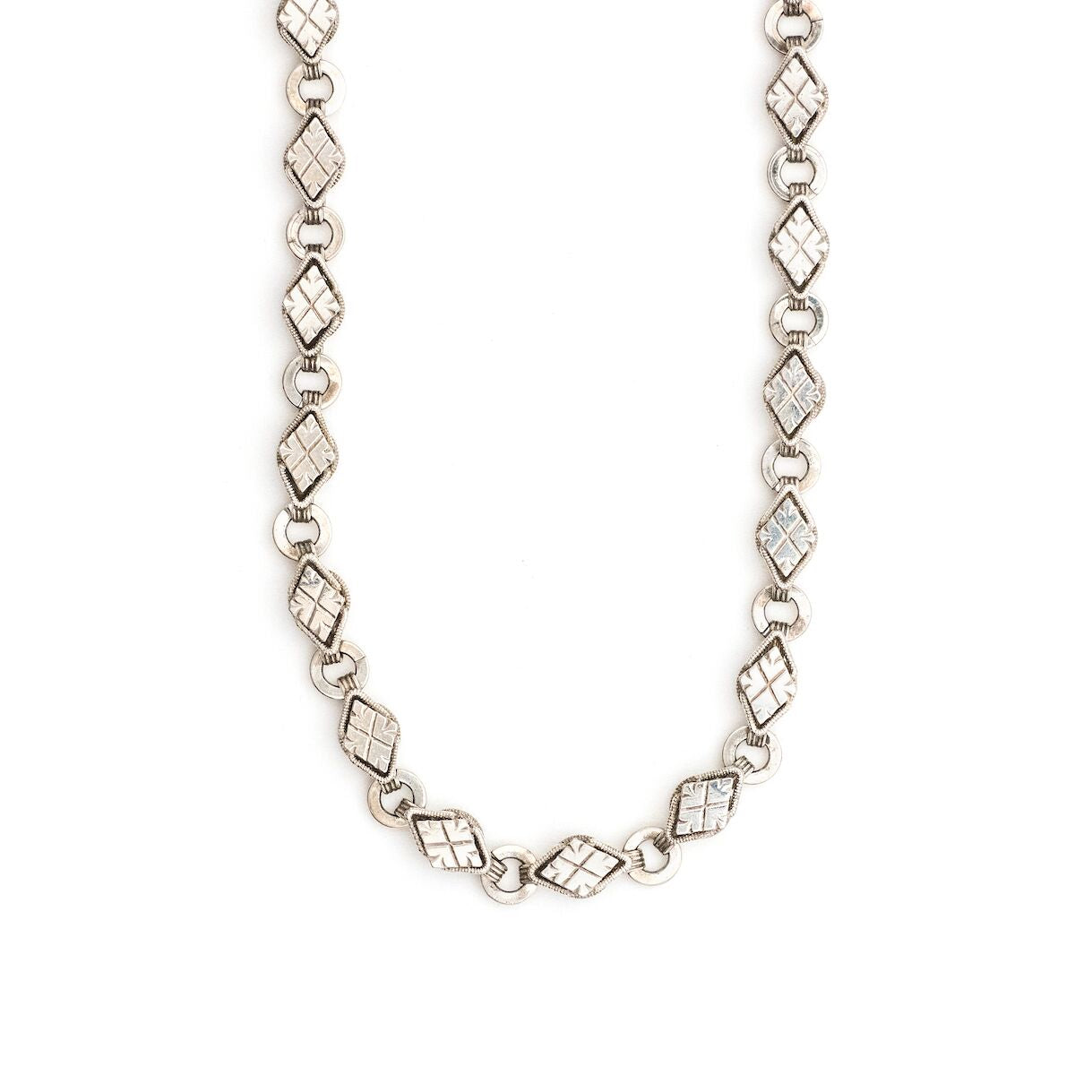 Sterling Silver Diamond Link Chain