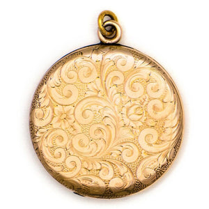 Swirling Floral Locket