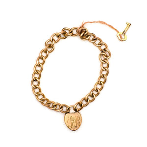 Lock & Key Charm Bracelet - 21cm