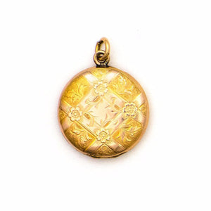 Quilted Floral Locket