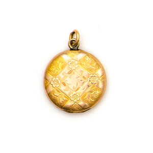 Quilted Floral Locket