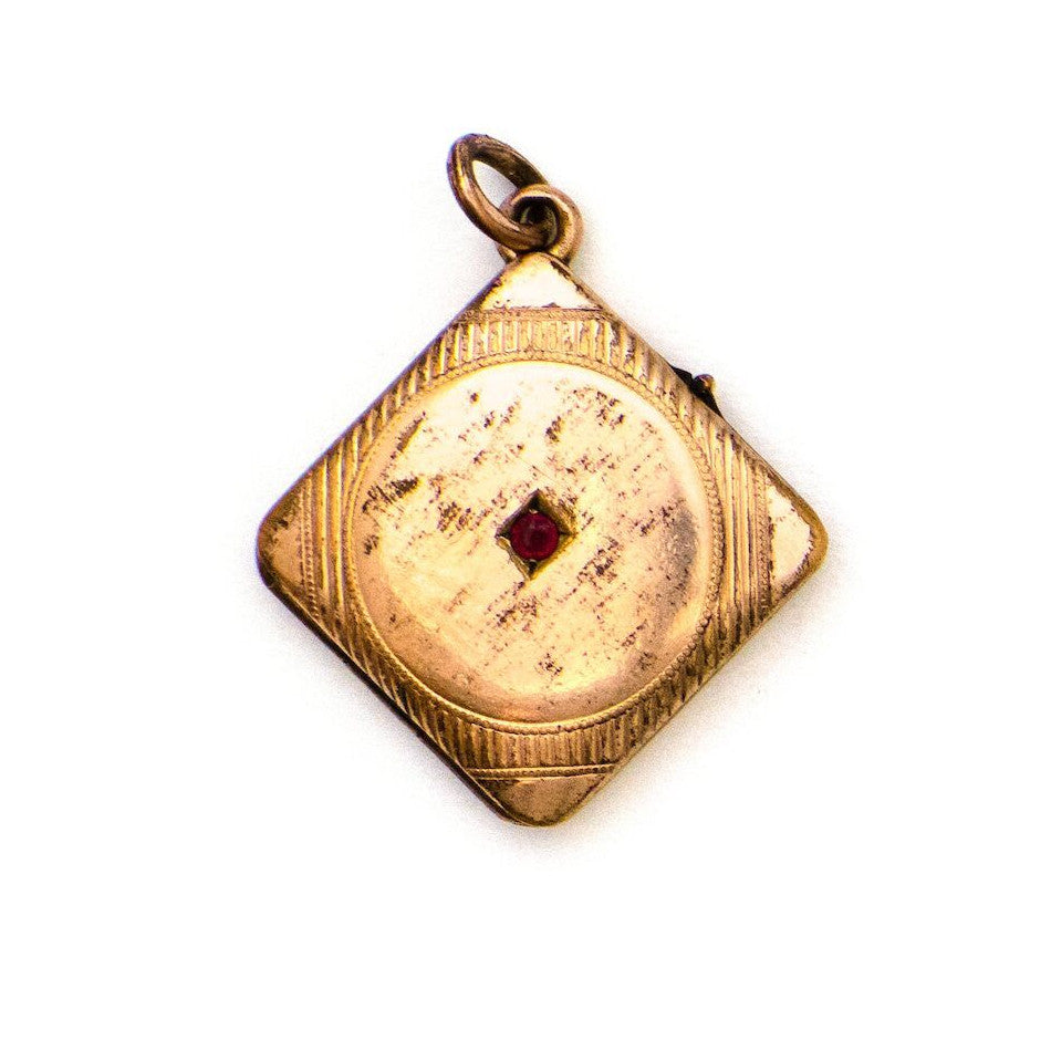 Art Deco Geometric Locket