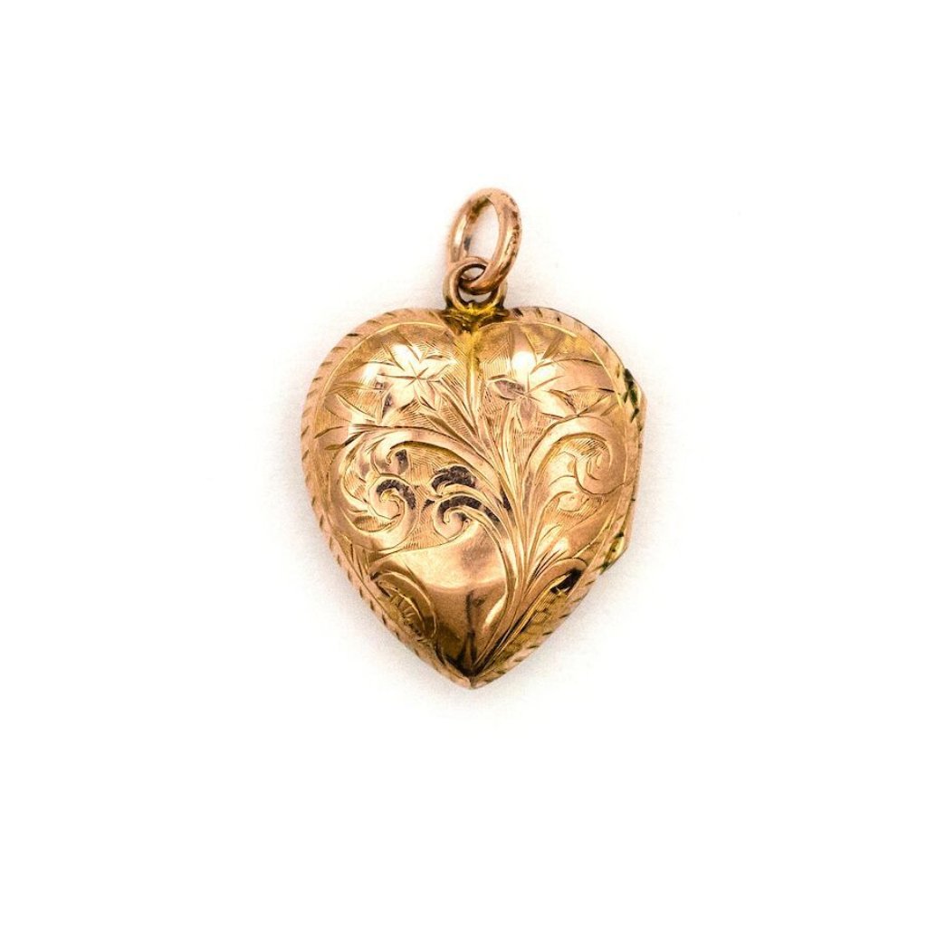 14K rose gold sweetheart locket