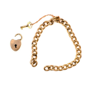 Lock & Key Charm Bracelet