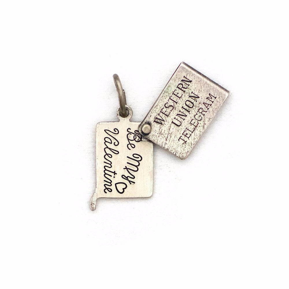Be My Valentine Telegram Pendant