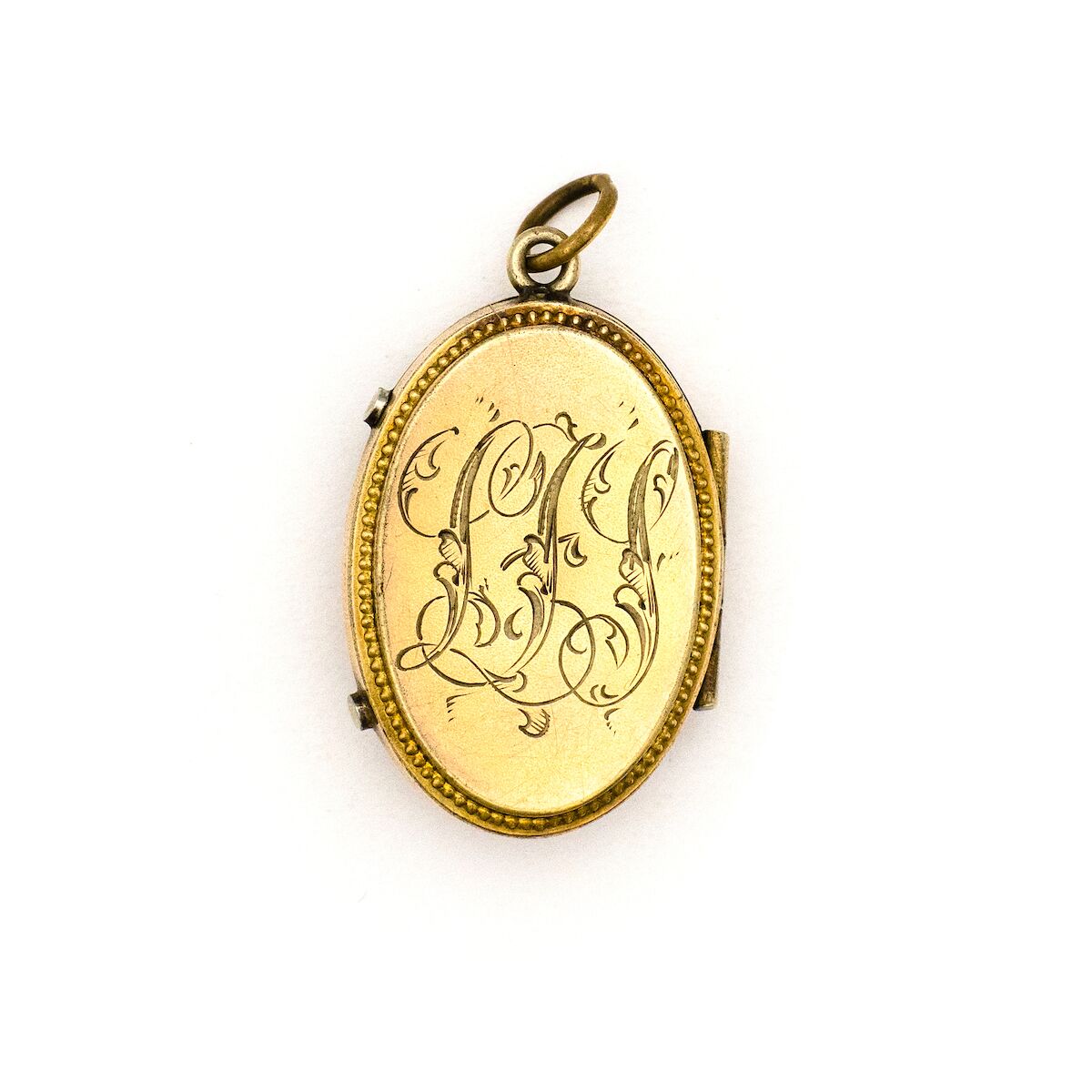 Garnet Crossbar Locket