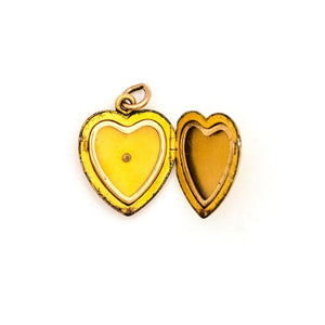 Minimalist 10K Diamond Heart Locket