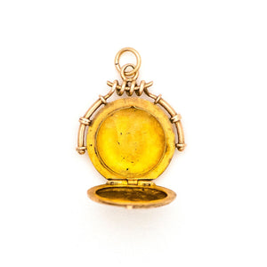Solid 12K Floral Scroll Locket