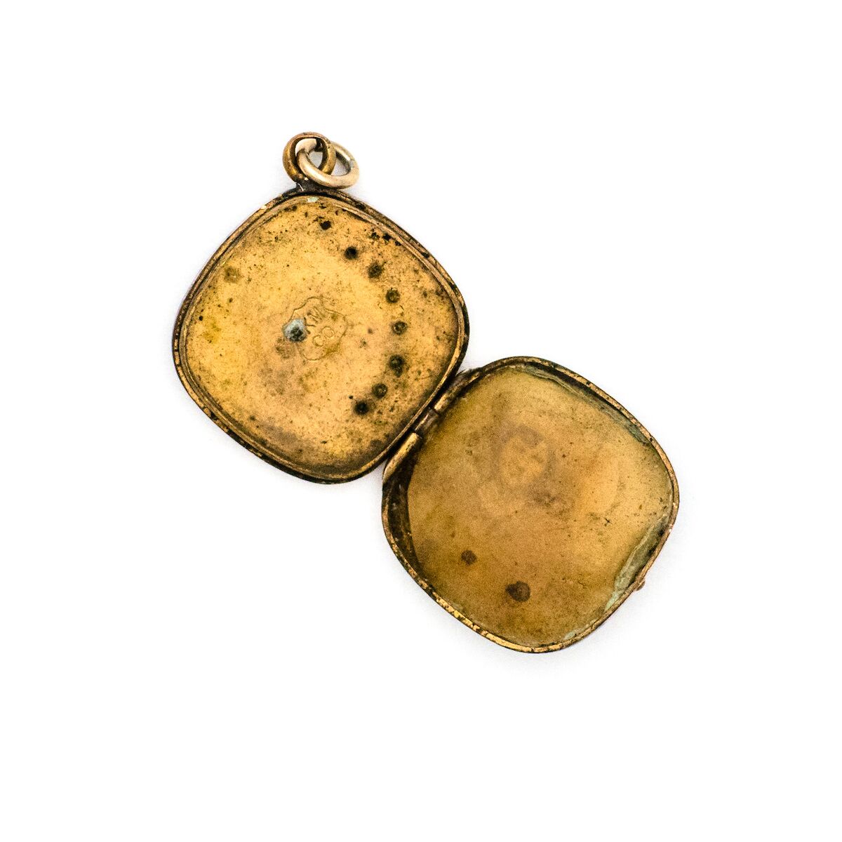 Antique Crescent Moon & Star Locket