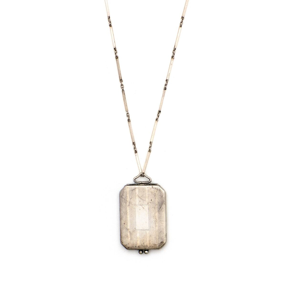 Sterling silver Rectangular Art Deco Locket