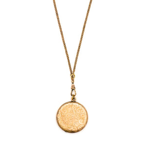 Swirling Floral Locket