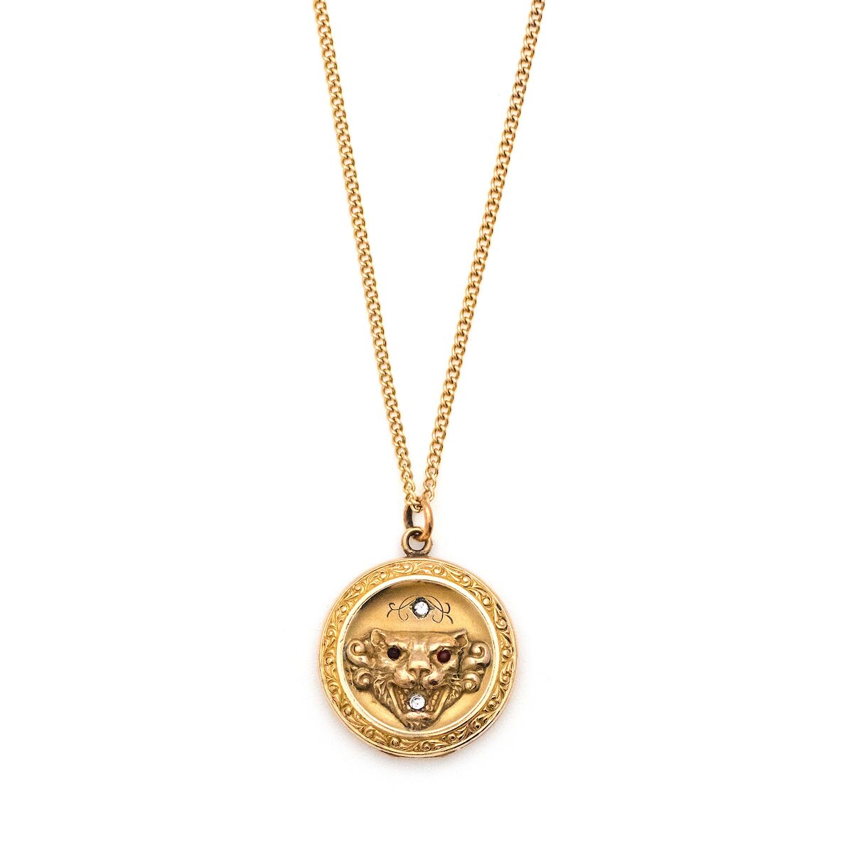 Lions Head Locket