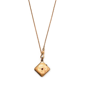 Art Deco Geometric Locket