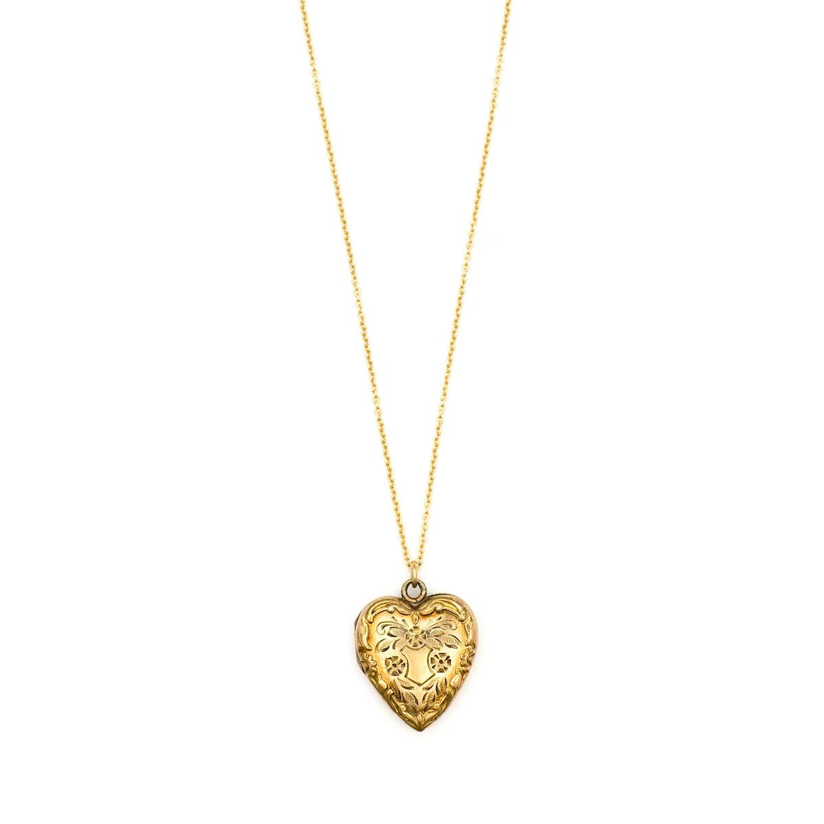 Victorian Floral Heart Locket