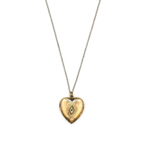 Evil Eye Heart Locket