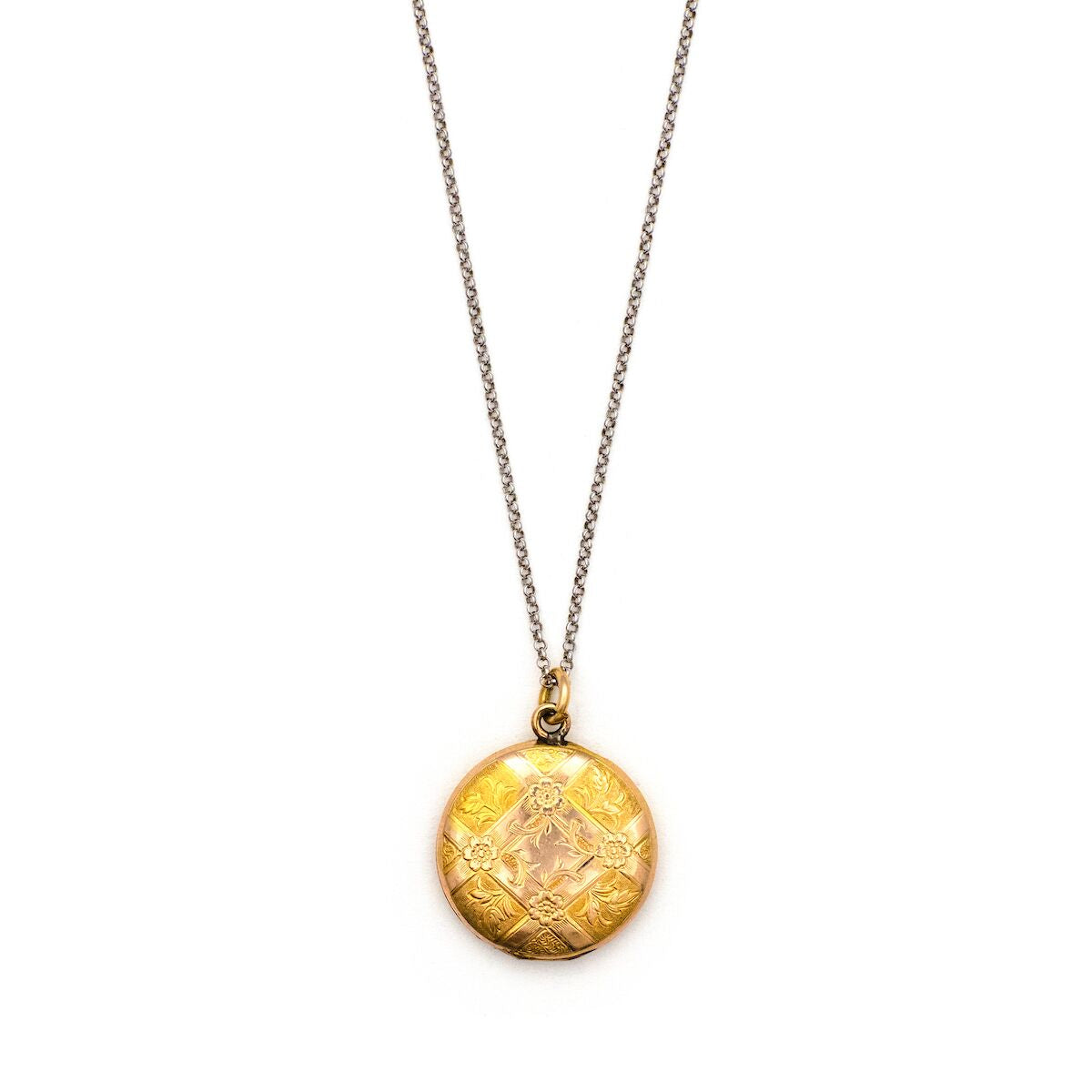 Quilted Floral Locket