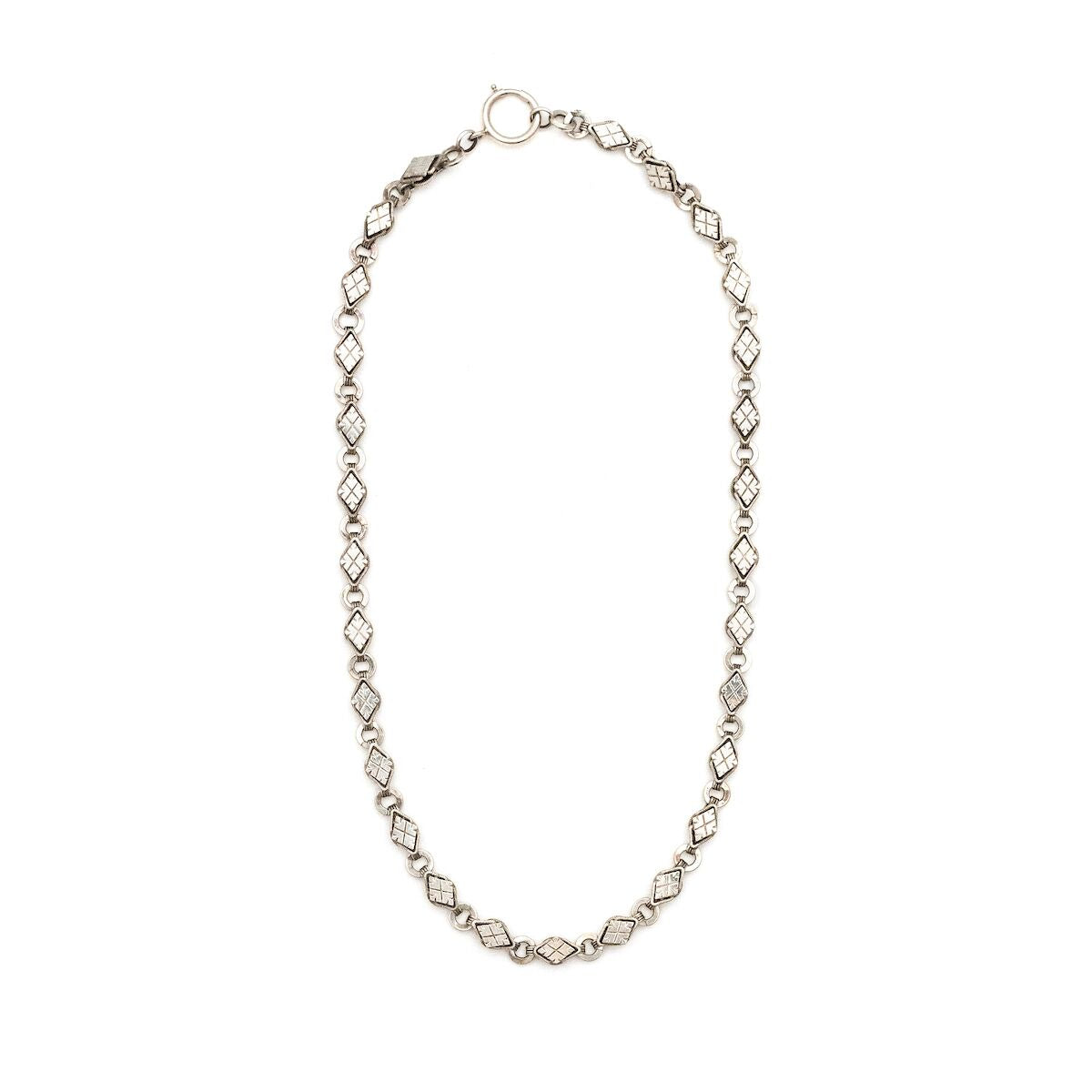 Sterling Silver Diamond Link Chain