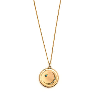 Maid of Honor Crescent Moon Locket
