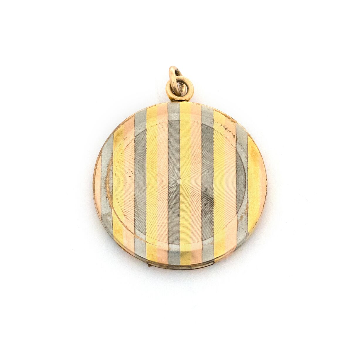 Tri-Metal Pinstripe Locket